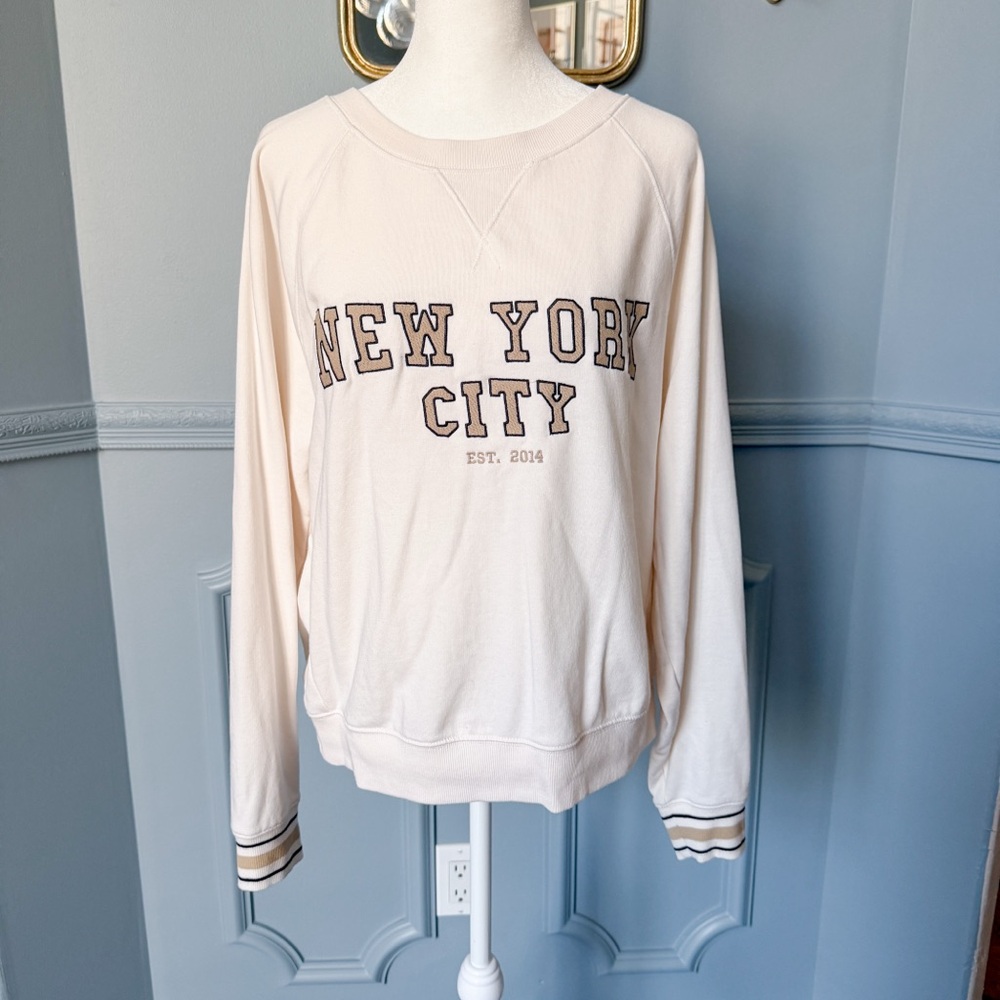 Loft Lou and Grey New York City graphic collegiate sweatshirt